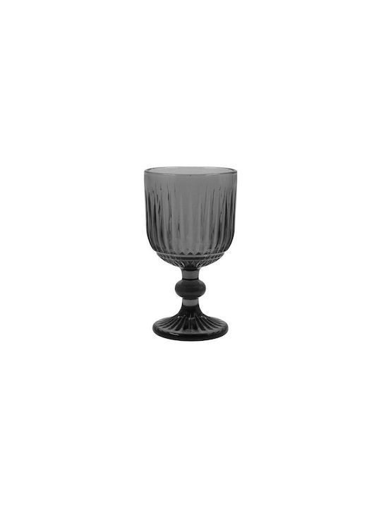 Fylliana Fl854 Set of Glasses Water made of Glass in Gray Color Stemmed 6pcs