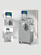 Kourk Travel Cabin Suitcase Hard Gray with 4 Wheels Height 52cm