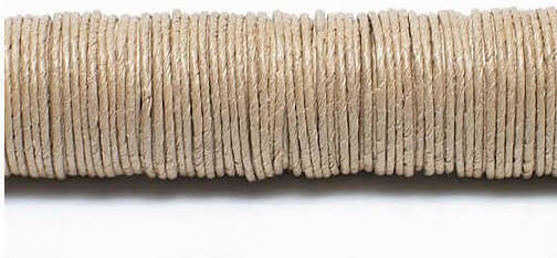 Wire Covered Paper Natural Wooden Rod 0 80mm/22 M