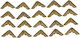 Colțuri Metalice Auriu 21x21mm 20 Bucăți