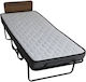 Klappbett mit Matratze 13cm Einzel Schwarz 190x80cm