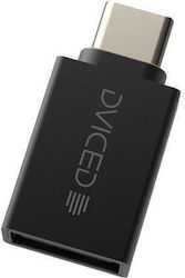 Dviced Dv300004 Adapter Usb Type-c To Usb-a 10 Gbps Black Dviced Dv300004 Adapter Usb Type-c To Usb-a 10 Gbps Black