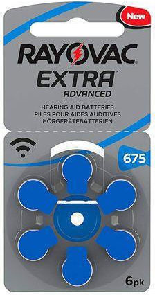 Rayovac Extra Advanced Hearing Aid Battery 675 6 Pieces