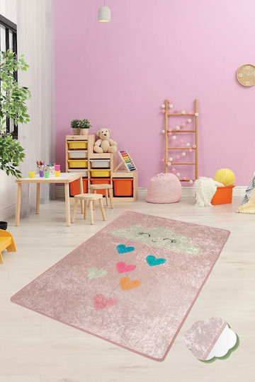 Conceptum Hypnose Παιδικό Χαλί Σύννεφα Ροζ 140x190cm