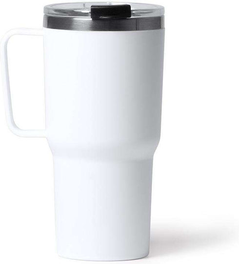 Next Ποτήρι Θερμός Ανοξείδωτο 600ml Λευκό