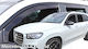 Heko Set of Windbreakers Front and Rear Car Dark Fime for Mercedes-Benz GLS 2019+ 4pcs