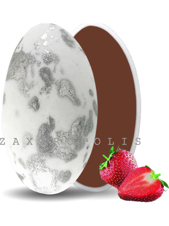 Zaxaropolis Κουφέτα Choco Splash σε Σχήμα Κλασικό με Γεύση Φράουλα Ασημί 1000gr