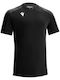 Gede Athletic Short Sleeve Black Blouse