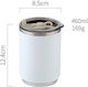 Uncle George Uncle George Stainless Steel Plastic Thermos Bottle 460ml with Straw White