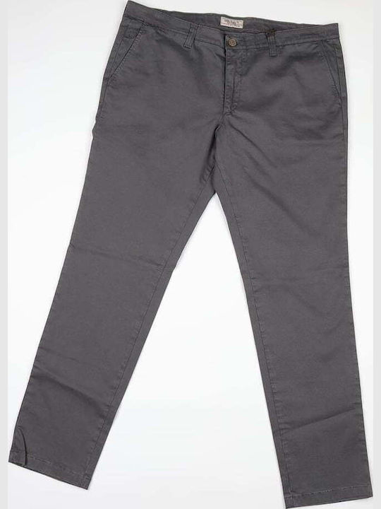 Παντελόνι Chino Ελαστικό σε Slim Εφαρμογή Γκρι
