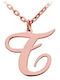 Personal Jewel Monogram with Pink Gold Plating