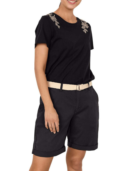 Soya Concept Women's Black Bermudas