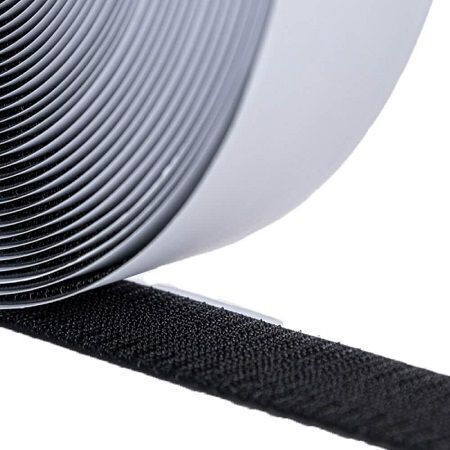 Velcro Αυτοκόλλητη Ταινία Χριτς Χρατς Μαύρη 20mm