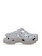 Crocs Caged Γυναικεία Σαμπό Ασημί