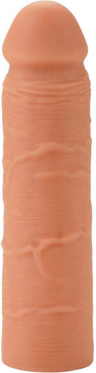 Hidden Desire Inferno Penis Sleeve Flüssigsilikon 18 Cm Beige