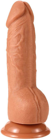 Realistisches Dildo mit Hoden und Saugnapf Fleisch