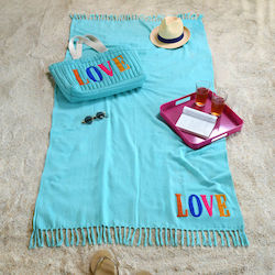 Turquoise Beach Towel Pareo Turquoise Beach Towel Pareo