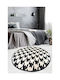 Conceptum Hypnose Kazayagi Rug Round Black-white