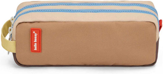 Hello Hossy Pencil Case Brown