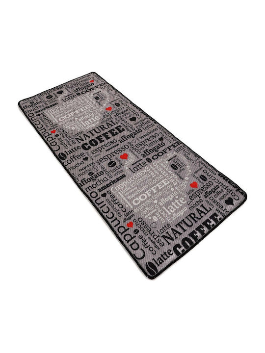 Conceptum Hypnose Fincan 882 Rectangular Kitchen Mat Black-white 100x200εκ.