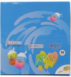 Cresco Radiergummi für Bleistifte 36Stück
