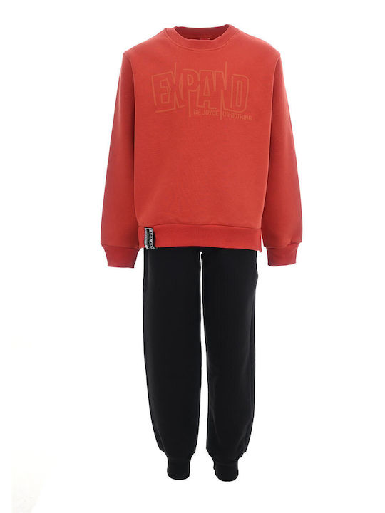 Joyce Kids Sweatpants Set Terracotta - Black 2p...