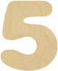 Wooden Numbers 14cm
