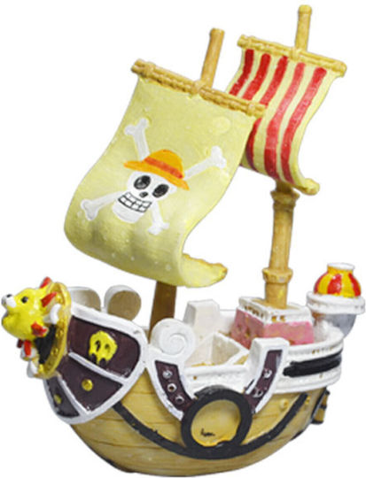 Epigasos Aquarium Decoration Pirate Boat 16*7*15cm