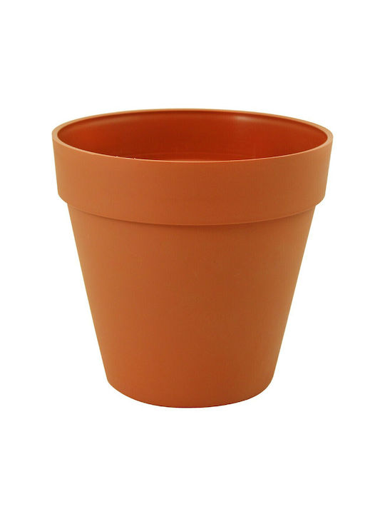 Sic Plast Deco Γλάστρα Πορτοκαλί 22x22x21εκ.