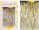 Partydekorationen Vorhang Party Foil 100x250cm Gold