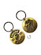 Metallic Keychain Rolling Stones Classic Tongue Tour '78 Double-Sided Keychain Rskey11