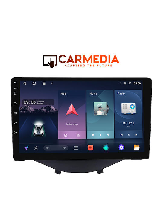 Carmedia Автомобилна Аудио Система (Блутут/USB/WiFi/GPS/Apple-Carplay/Android-Auto) с Тъчскрийн 9"