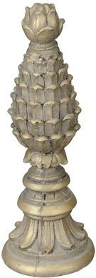 Home Decorative Pinecone Fitting Bracket Grey-Gold 1 6.5x18cm