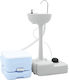 vidaXL Toilet Set 2 pcs Blue and White