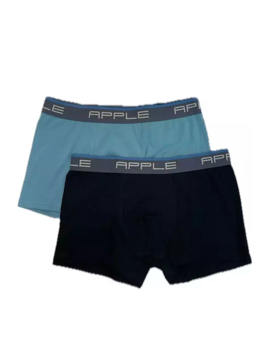 Apple Boxer Ανδρικά Μποξεράκια Eucalyptus/Μαύρο...