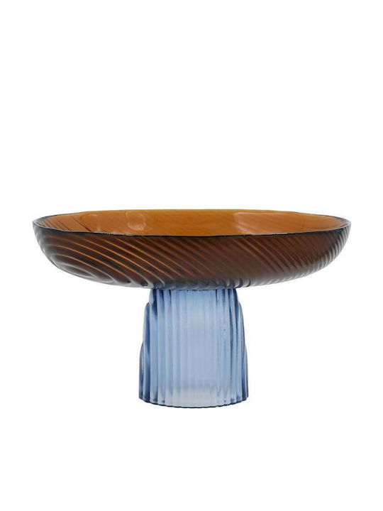 Fylliana Fl1730 Dekorative Platte Glas Orange 30x17x17cm