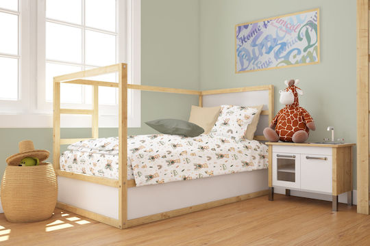 Dimcol Duvet Crib Cotton White 120x160cm