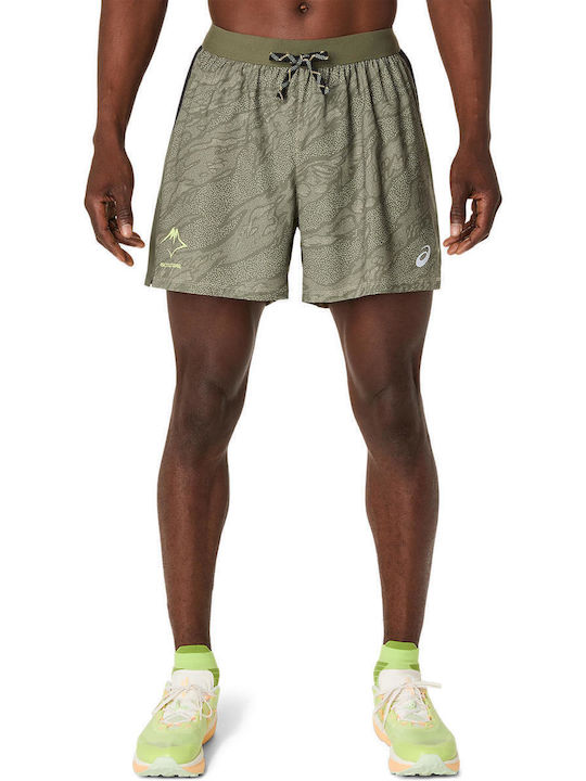 ASICS Fujitrail Спортна Мъжка Бермуда Зелена