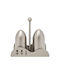 ForHome Salt and Pepper Set Metallic with Stand 2pcs