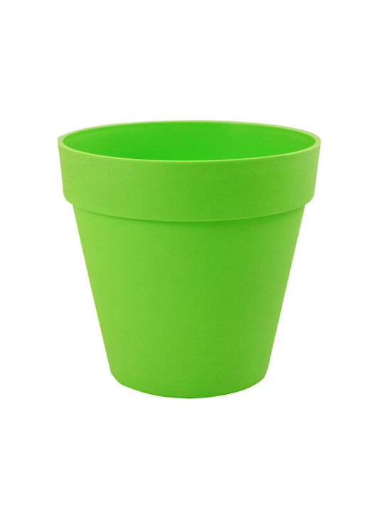 Sic Plast Deco Pot Plastic Lime Green 10x10x9.5cm.
