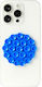 Silicone Round Non-slip Mobile Stand in Blue color