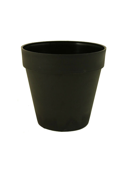 Sic Plast Deco Γλάστρα Μαύρη 22x22x21εκ.