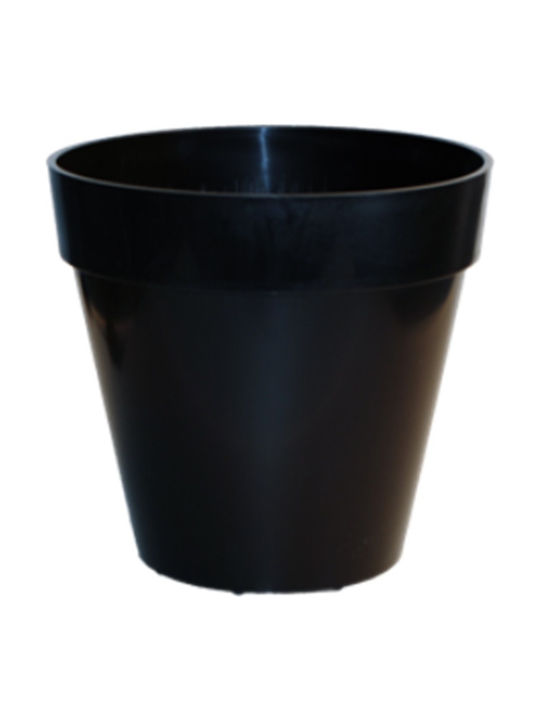Sic Plast Deco Γλάστρα Μαύρη 10x10x9.5εκ.