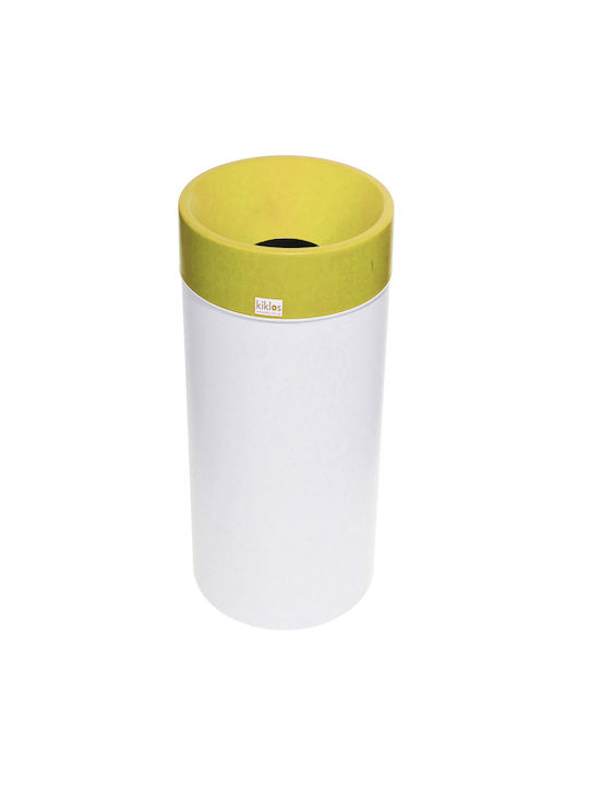 Viomes Coș de Reciclare Plastic Gri 1buc