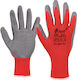 Stenso Arbeitshandschuhe Rot Latex/Nitril 1Stück