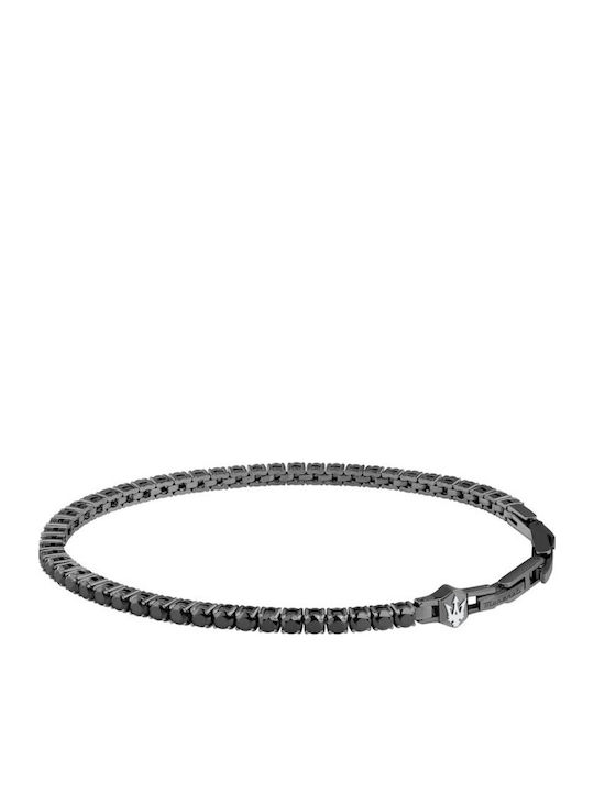 Maserati Ανδρικό Βραχιόλι Ριβιέρα από Ανοξείδωτο Ατσάλι 5cm