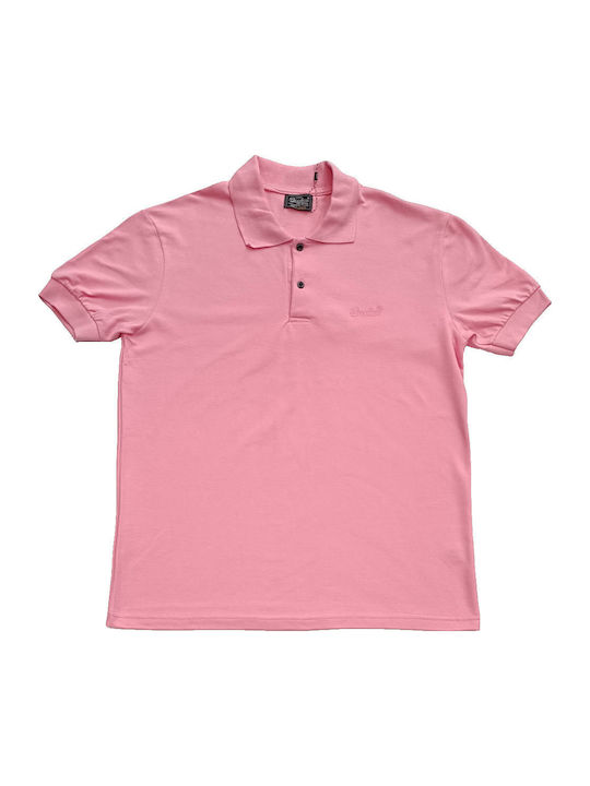 Paco & Co Polo Herrenbluse Kurzarm Rosa