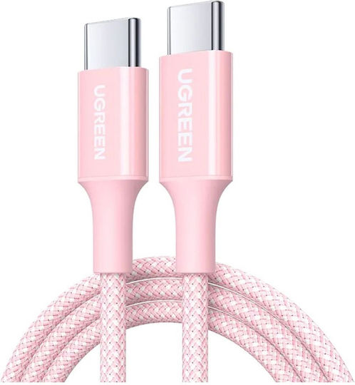 Ugreen USB 2.0 Cable USB-C Male - USB-C 100W PD Pink 2m 65252