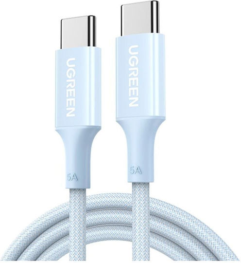Ugreen USB 2.0 Cable USB-C male - USB-C 100W PD Μπλε 2m 65254