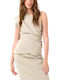 Women's Blouse Off-Shoulder Khaki